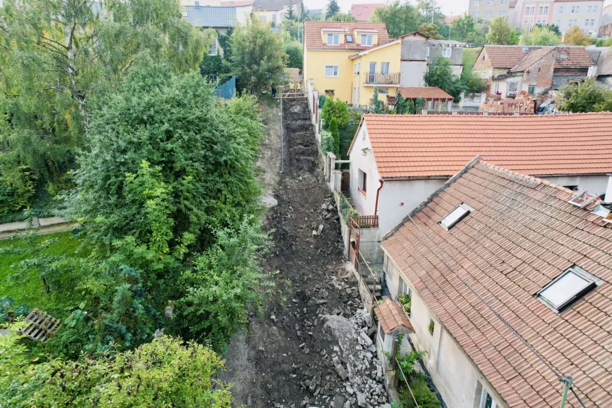 Rekonstrukce schodů v ulici Rudolfa Knotka