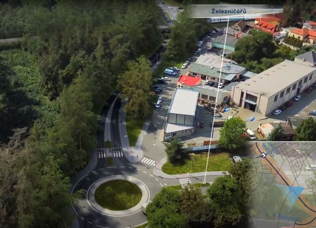 okruzni krizovatka Jatecni vyjezd z Kladna modernizace trati Lukas Hanes